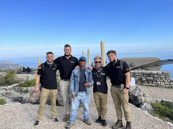 The Schmidhauser team on top of Table Mountain