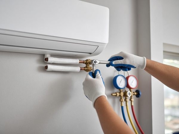 Illustration: an air conditioning installation