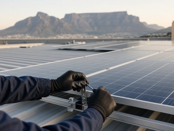 Illustration: a rooftop solar installation